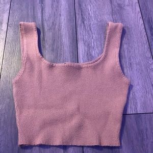 SHEIN brown very cropped shirt